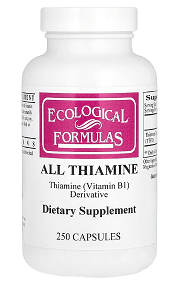 ALL THIAMINE (Vitamin B1) 50 mg 250 caps - Ecological Formulas by Ecological Formulas