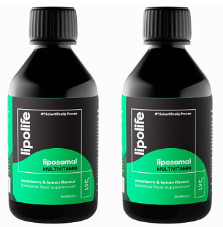 LVC5 - Liposomal Multivitamin - Strawberry & Lemon - lipolife DOUBLE PACK by Lipolife