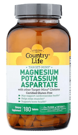 Target - Mins Magnesium Potassium Aspartate (180 tablets) - Country Life by Country Life
