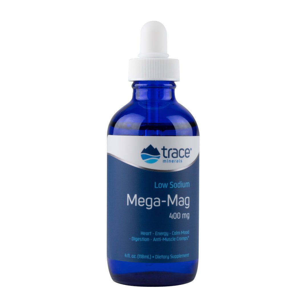 Mega - Mag, Ionic Magnesium with Trace Minerals, 400mg, 4 fl oz (118 ml) Trace Minerals Research by Trace Minerals
