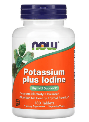 Potassium Plus Iodine (180 Tablets) - Now Foods by Now Foods