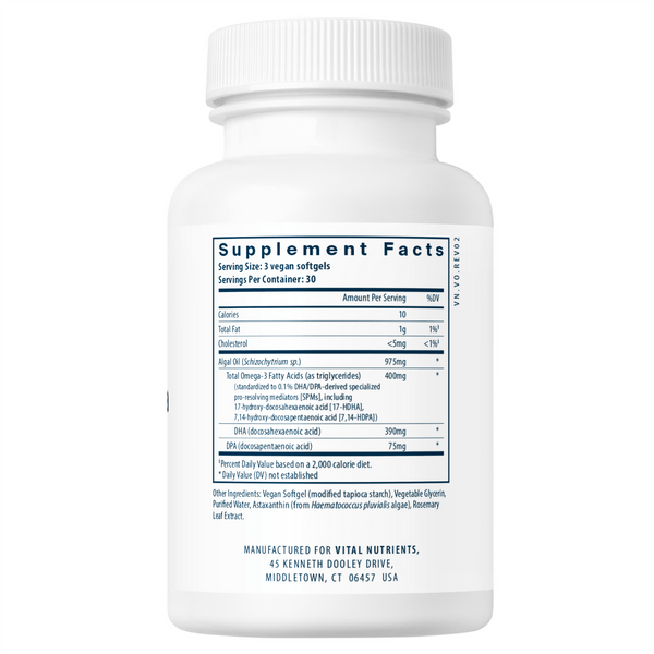 Vital Nutrients Vegan Omega SPM+ - 90 Softgels by Vital Nutrients