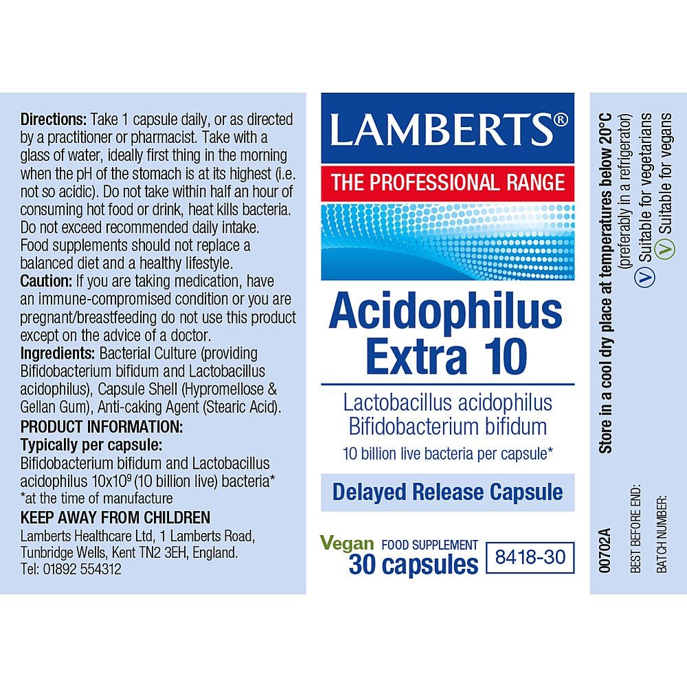 Biome Balance Everyday 30 s (Formerly Acidophilus Extra 10) - Lamberts by Lamberts