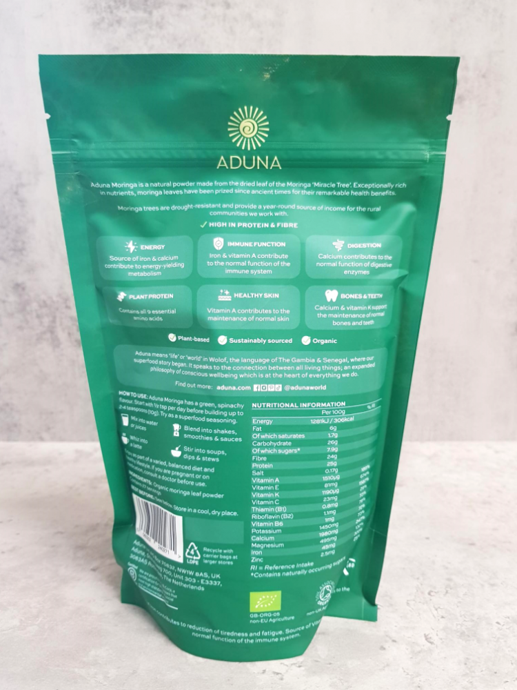 Aduna  Moringa Superfood Powder 275g