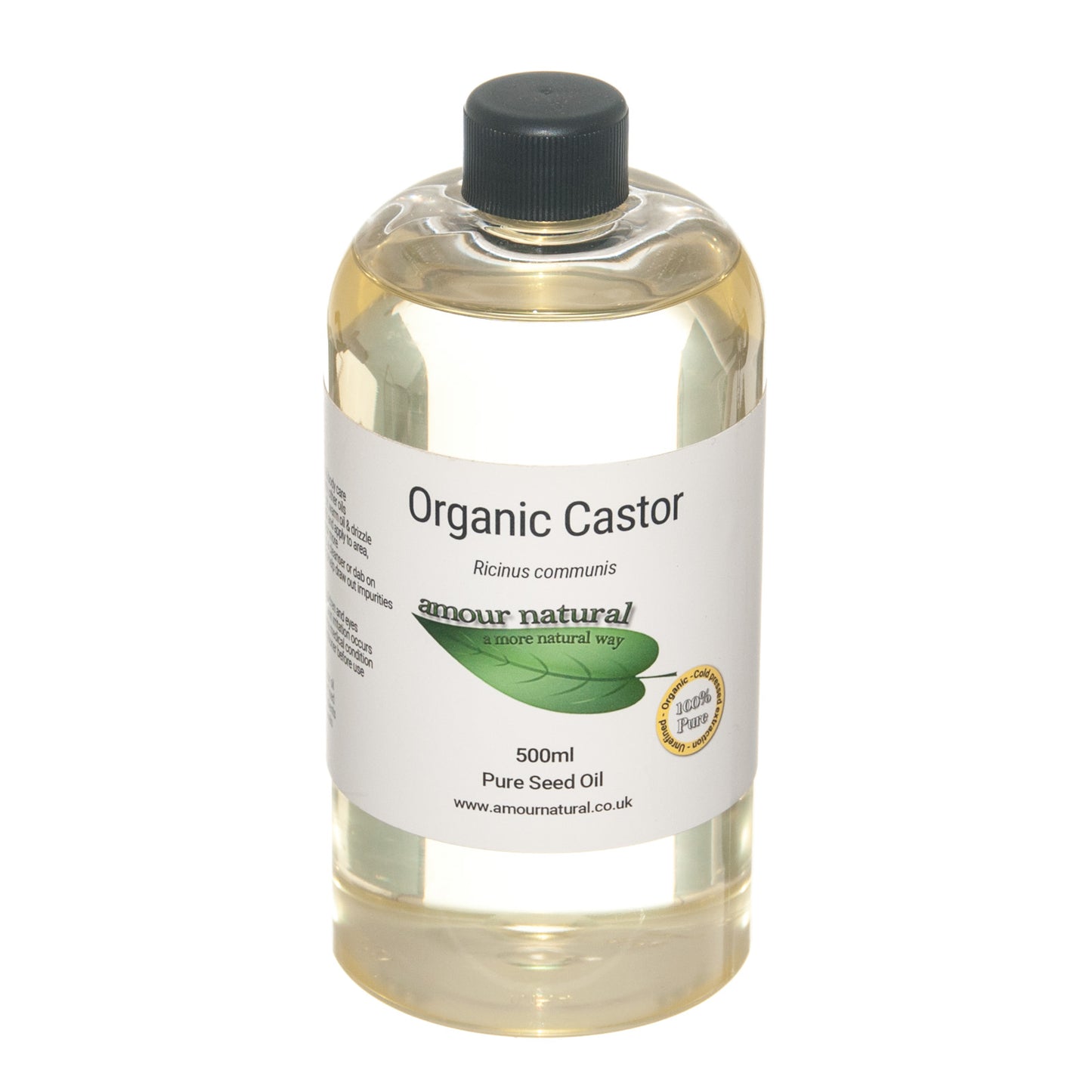Amour Natural  Organic Castor Pure Seed Oil 500ml