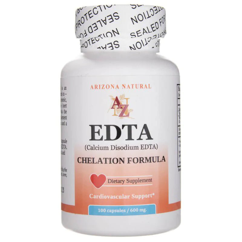 EDTA (Calcium Disodium EDTA) 600 mg, 100 Capsules - Arizona Natural by Arizona Natural