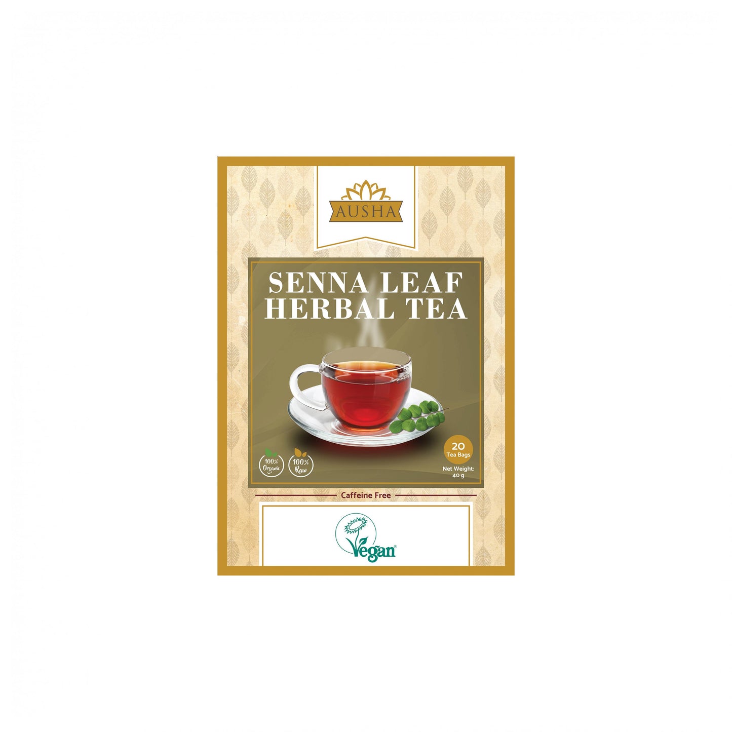 Ausha  Senna Leaf Herbal Tea 20 Teabags