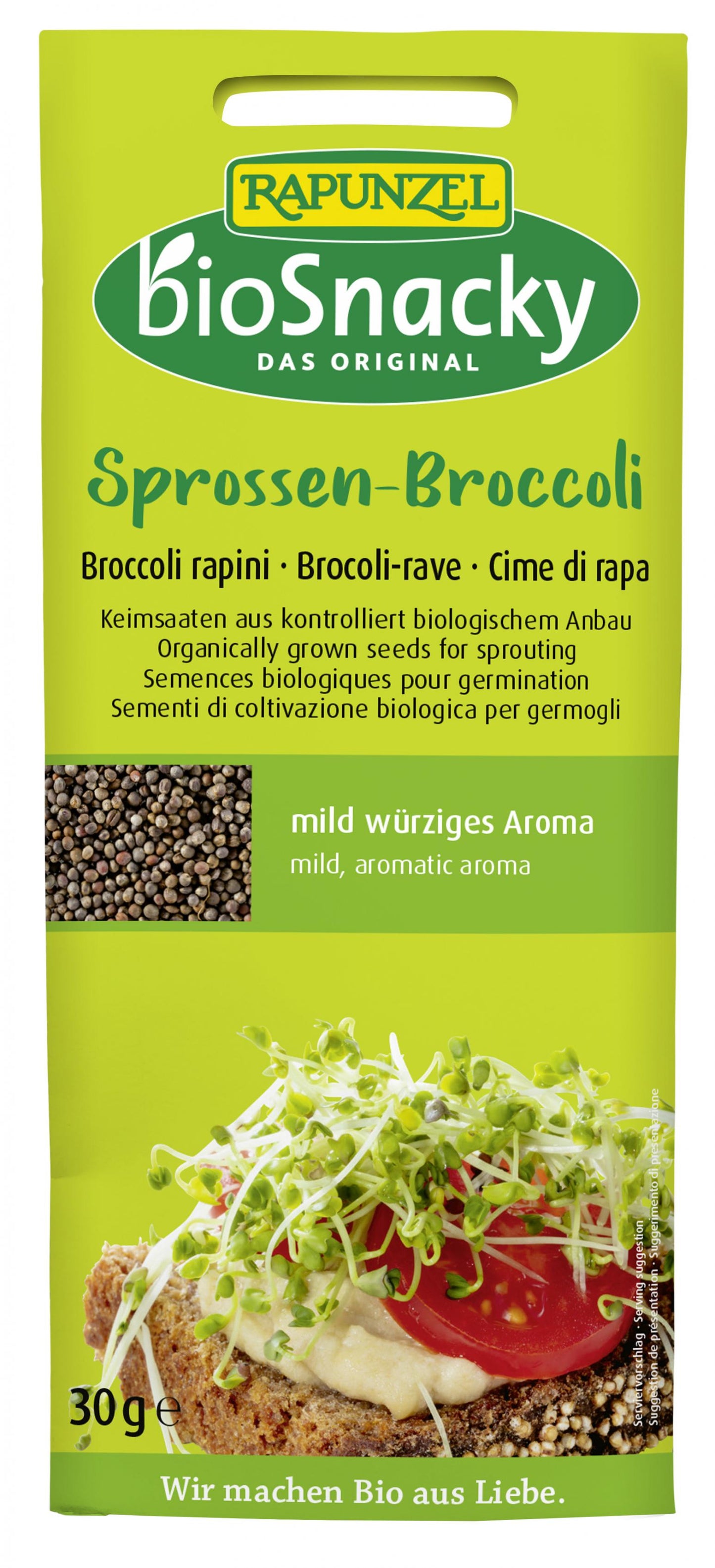 A Vogel (BioForce)  bioSnacky Broccoli Rapini Sprouting Seeds 30g