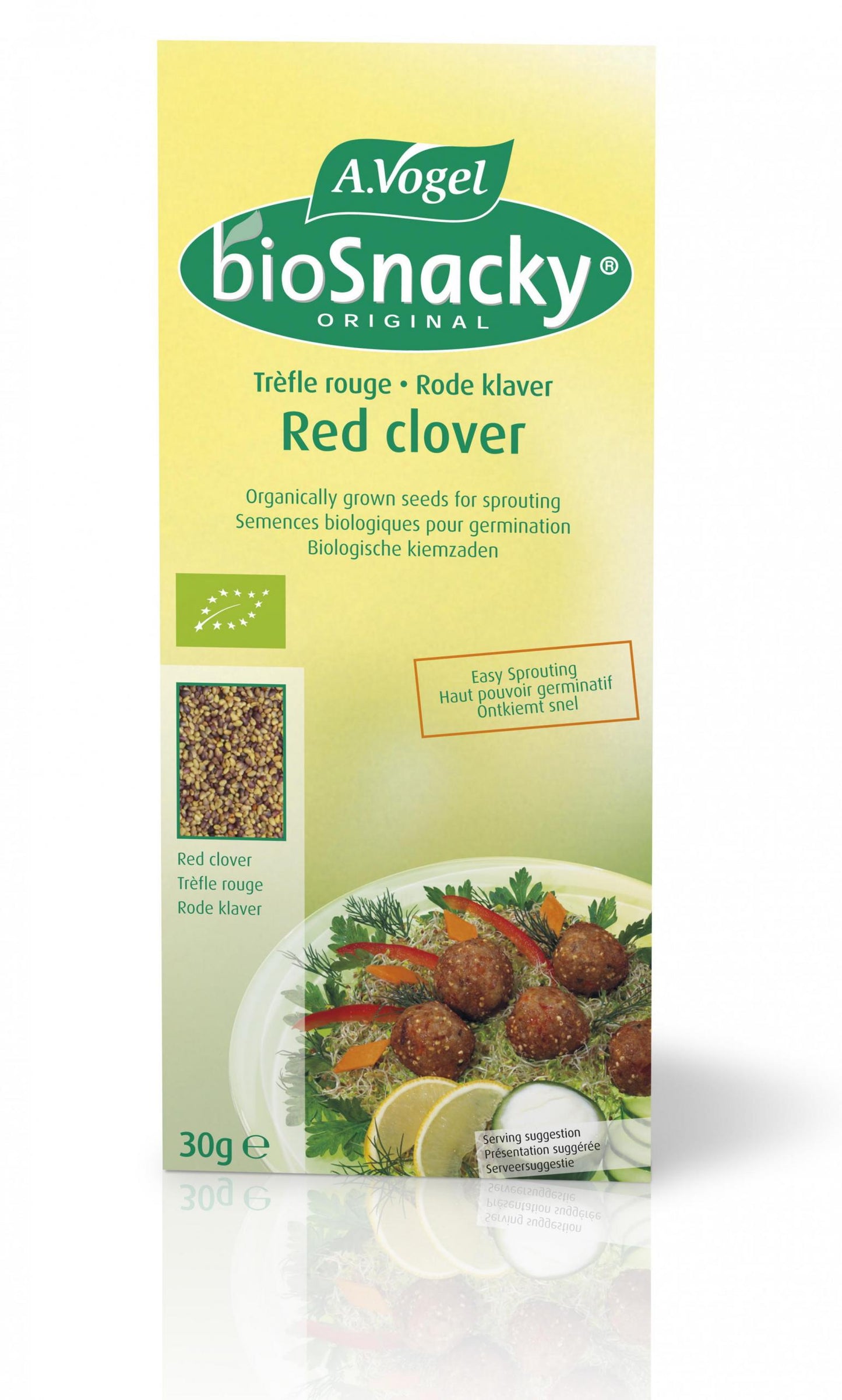 A Vogel (BioForce)  bioSnacky Red Clover Sprouting Seeds 30g