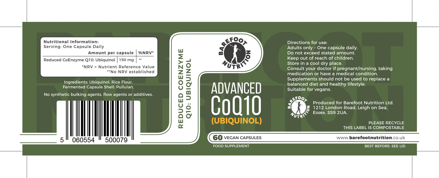 Barefoot Nutrition  Advanced CoQ10 (Ubiquinol) 60's