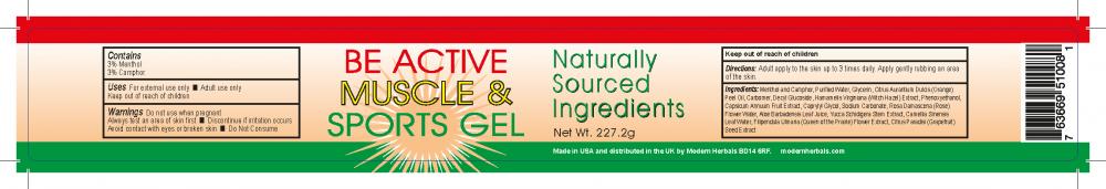 Be Active Balm  Muscle & Sports Gel 227g