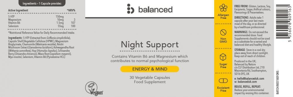 Balanced Night Support 30's by Balanced