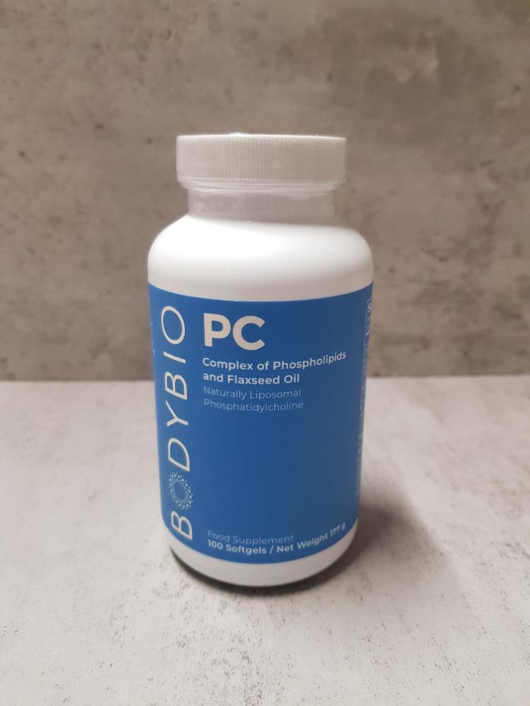 Bodybio  PC Complex of Phospholipids and Flaxseed Oil 100's