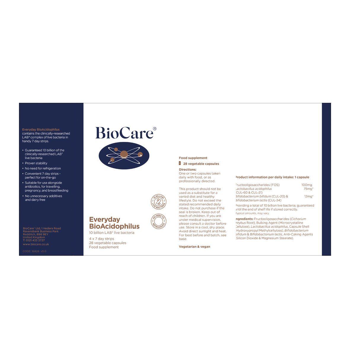 BioCare Everyday BioAcidophilus 28's by BioCare
