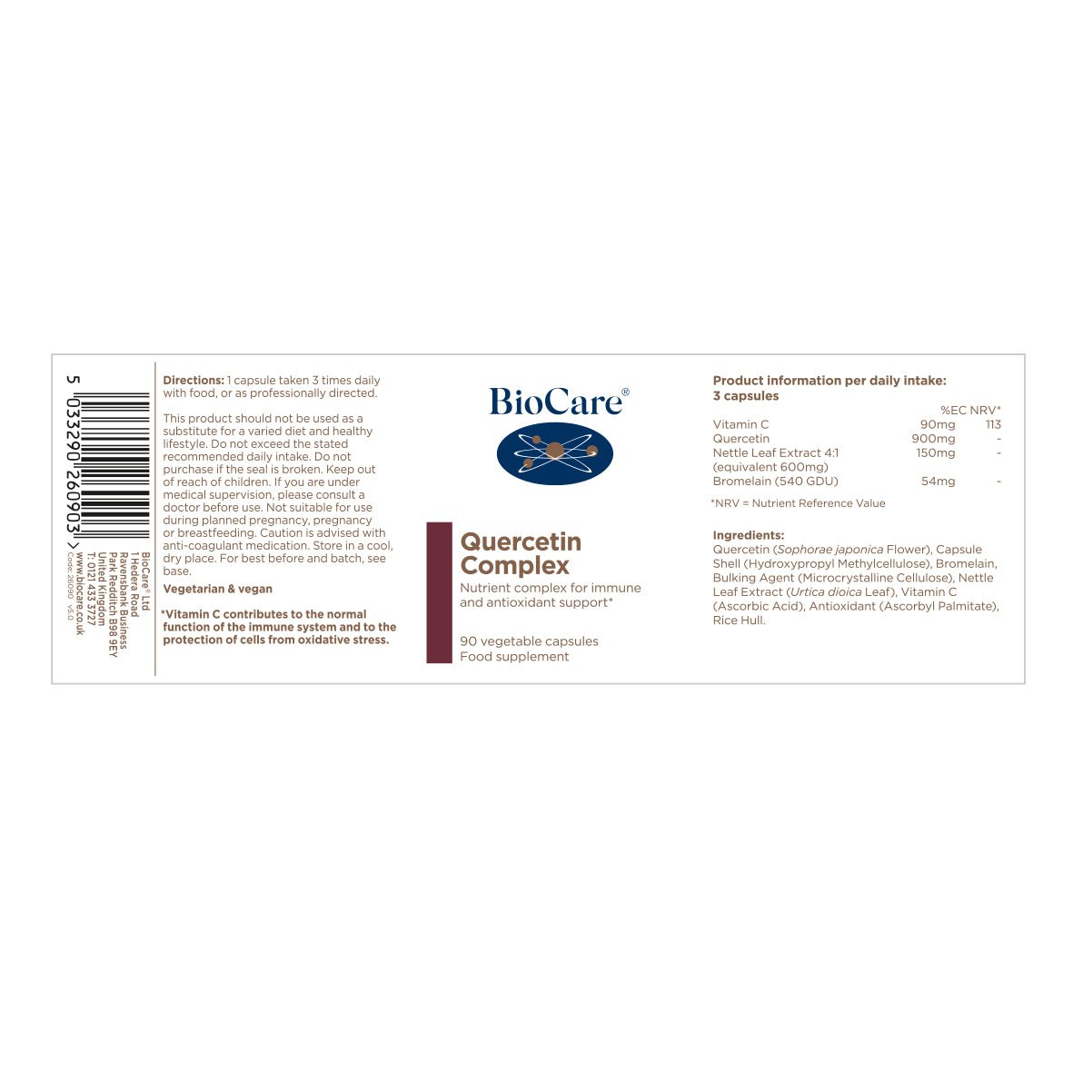 BioCare Quercetin Complex 90's by BioCare
