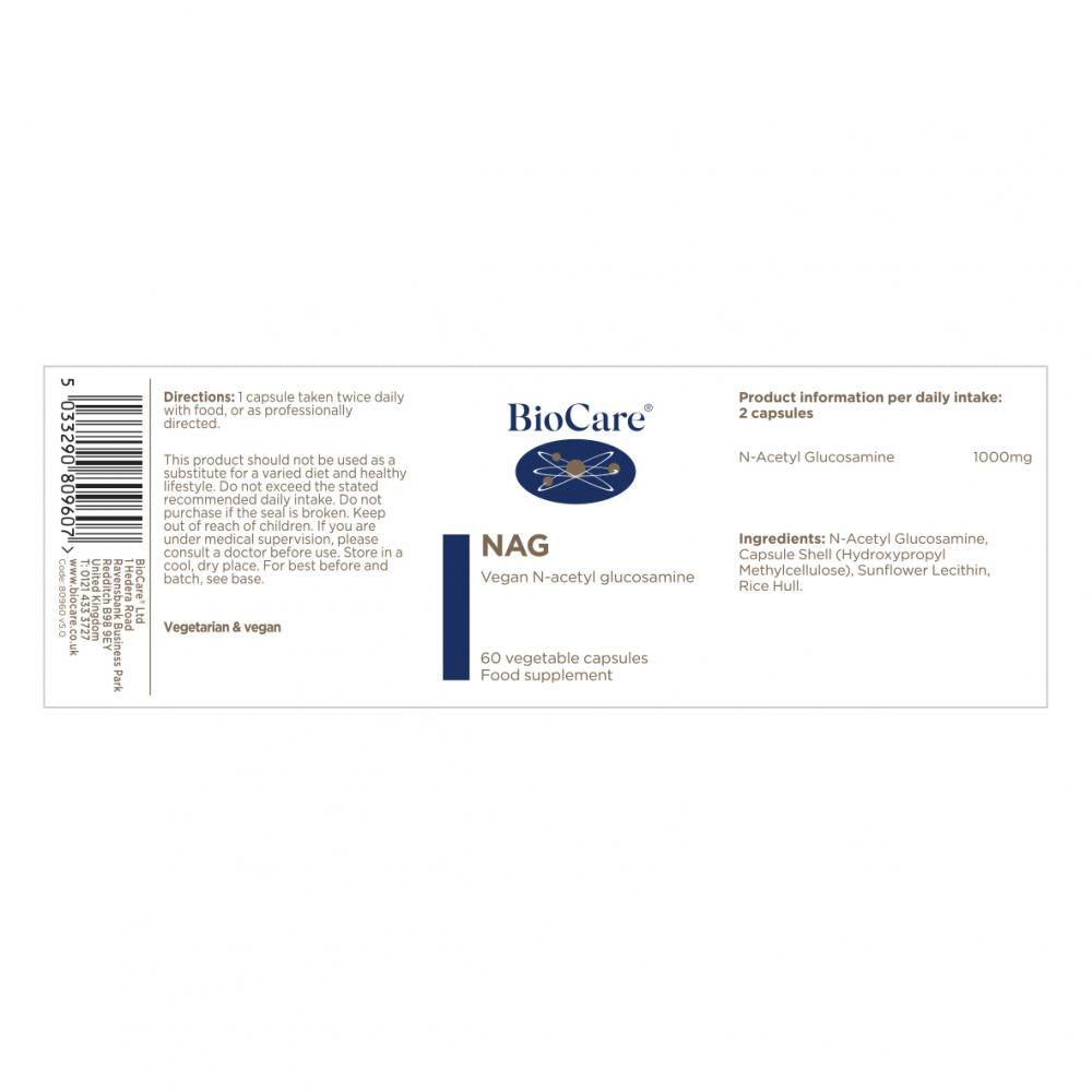 BioCare  NAG (N-Acetyl Glucosamine) 60's