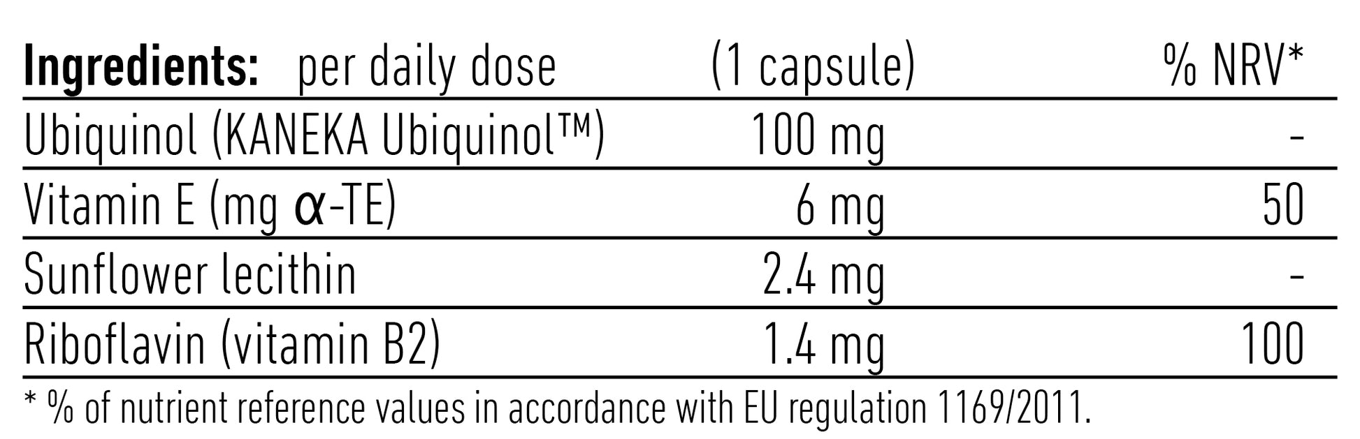 Biogena Ubiquinol CoQ10 100mg Vegan Gold 60's by Biogena