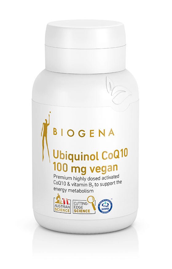 Biogena Ubiquinol CoQ10 100mg Vegan Gold 60's by Biogena