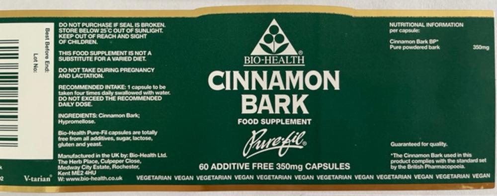 Bio-Health  Cinnamon Bark 60's