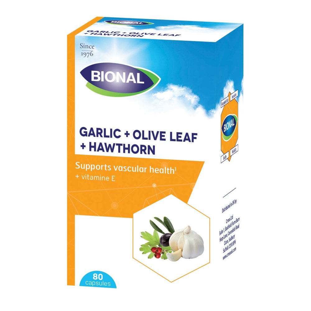Bional  Garlic + Olive Leaf + Hawthorn 80's