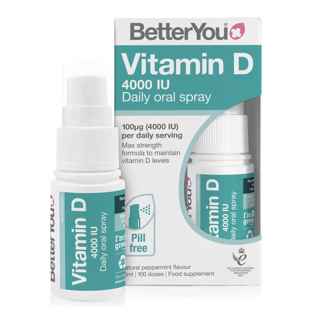 BetterYou  Vitamin D 4000iu Daily Oral Spray 15ml