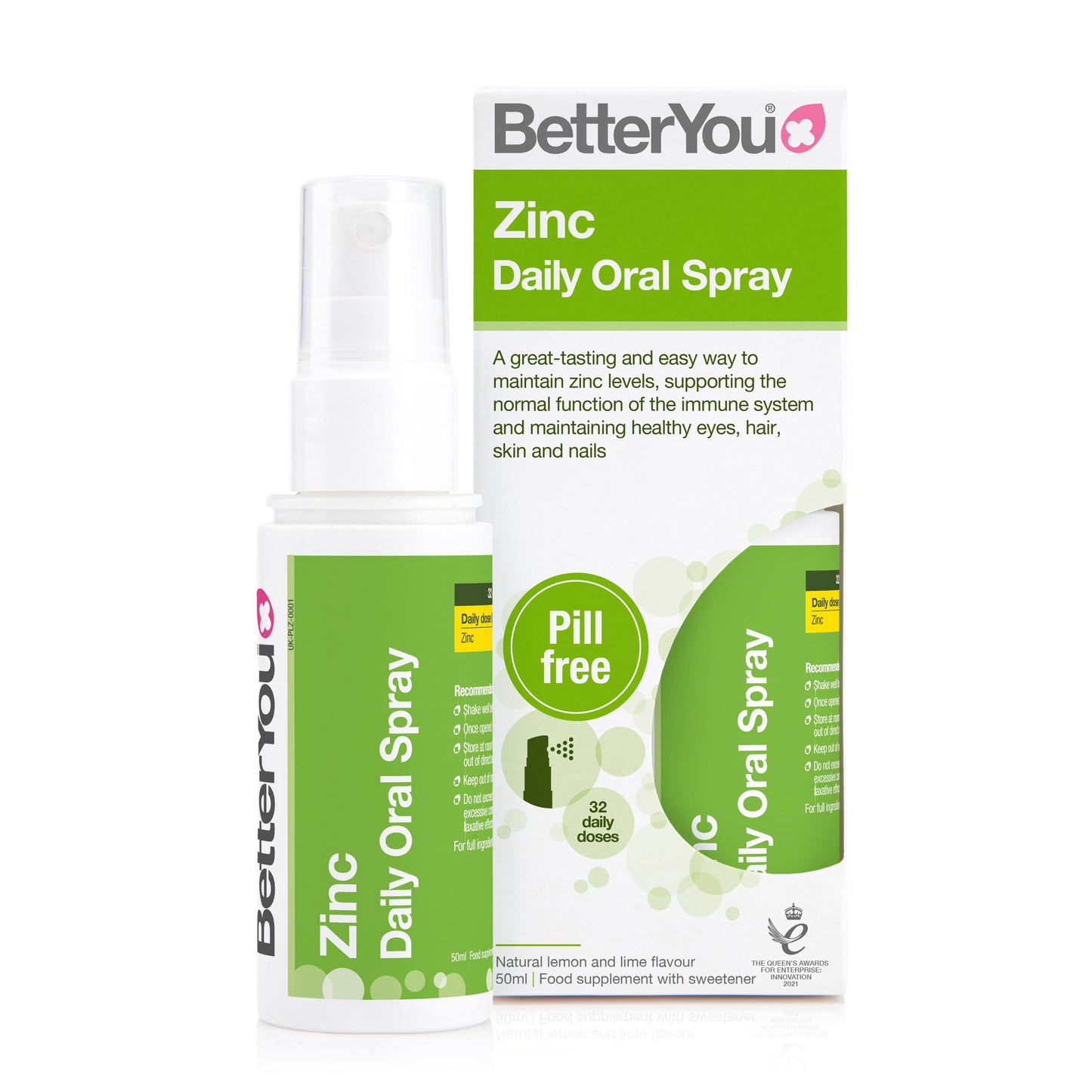 BetterYou  Zinc Daily Oral Spray 50ml