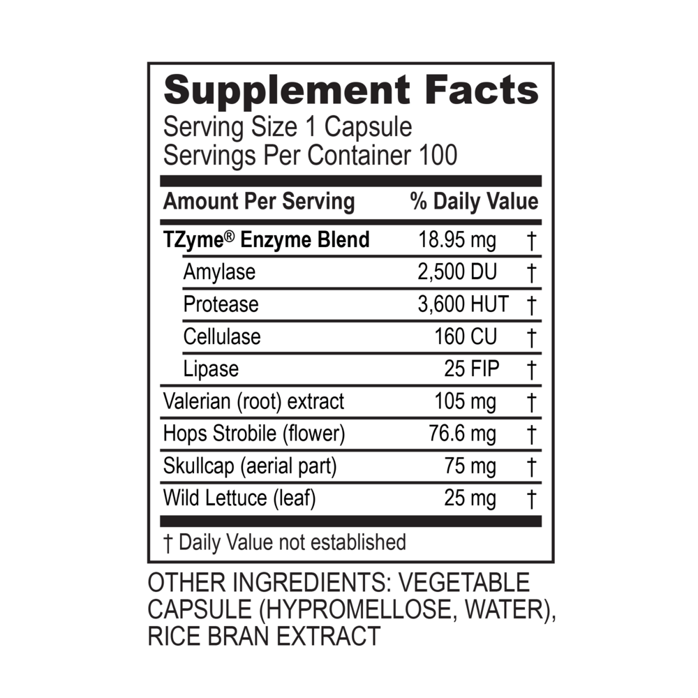 CalmZyme (100 capsules) - Transformation Enzymes *SOI* by Transformation