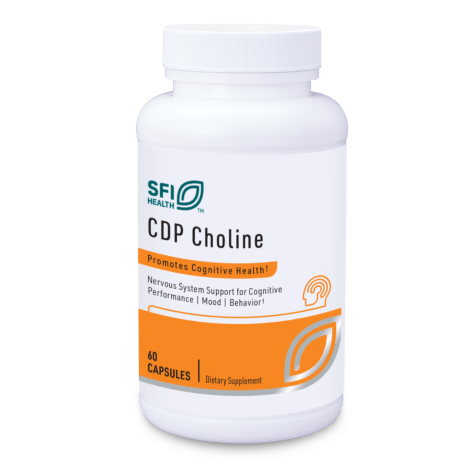 CDP Choline 250mg, (60 Capsules) - SFI Health by Klaire Labs