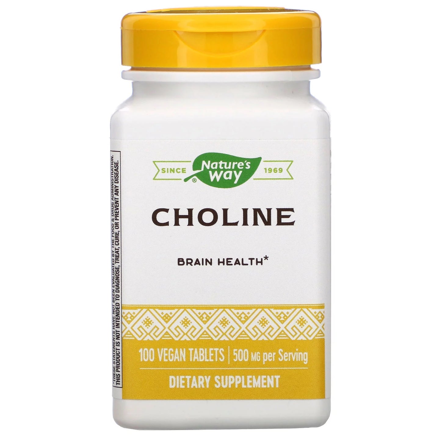 Choline 500 mg, 100 Vegan Tablets Natures Way by Nature's Way