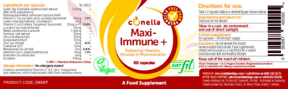 Conella  Maxi-Immune+ (formerly Maxi-Oxi) 60's