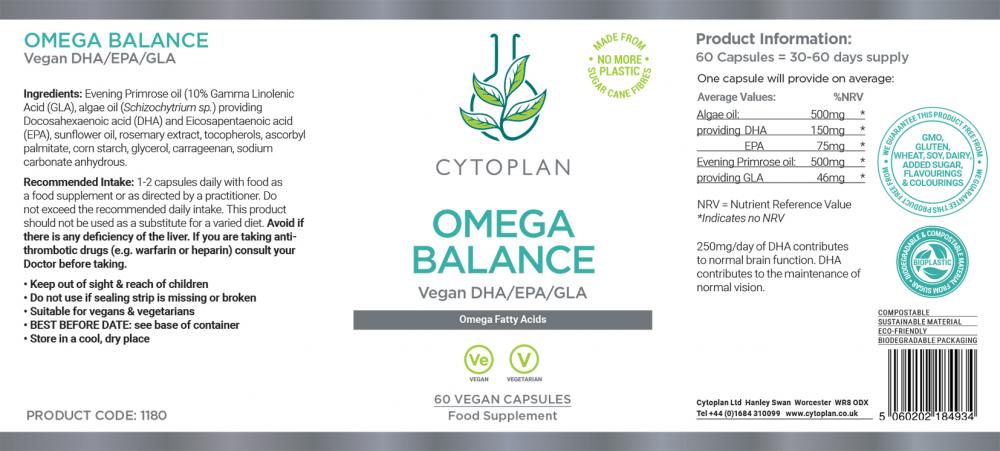 Cytoplan  Omega Balance 60's