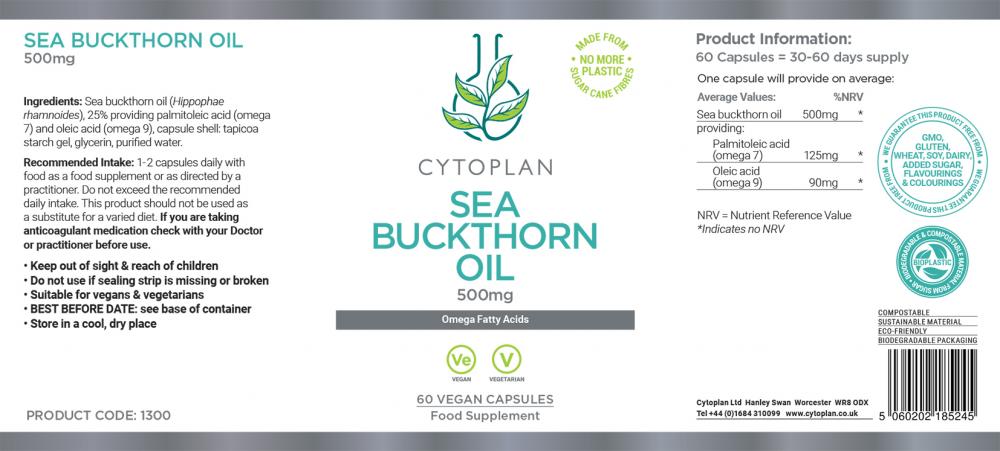 Cytoplan  Sea Buckthorn Oil 60's