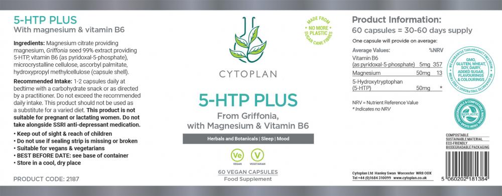 Cytoplan  5-HTP Plus 60's