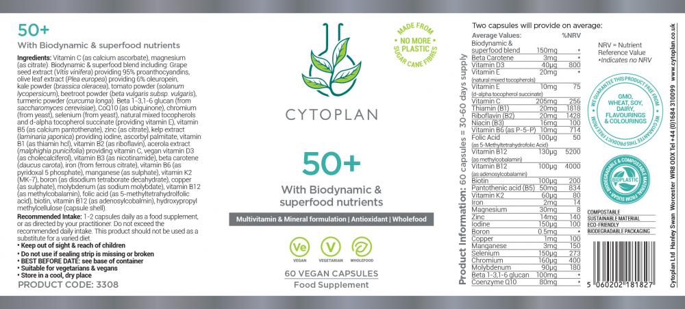 Cytoplan 50+ 60's by Cytoplan