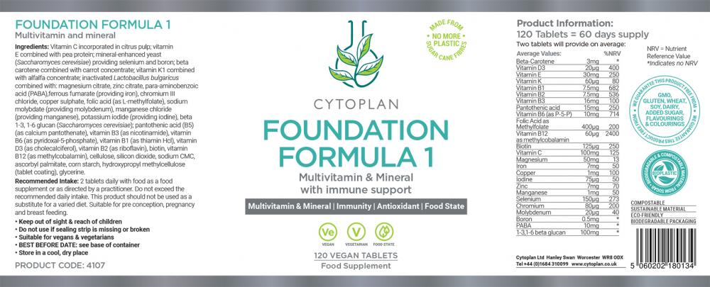 Cytoplan  Foundation Formula I 120's