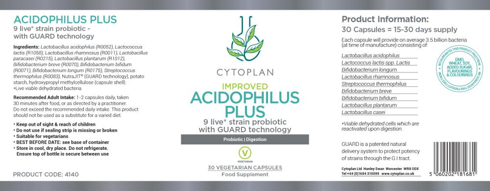 Cytoplan  Acidophilus Plus 30's