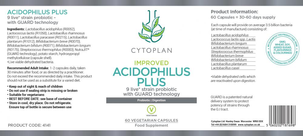 Cytoplan  Acidophilus Plus 60's