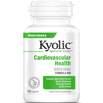 Kyolic Cardiovascular Health (Aged Garlic Extract) Formula 100 - 100 Capsules - Wakunaga by Wakunaga