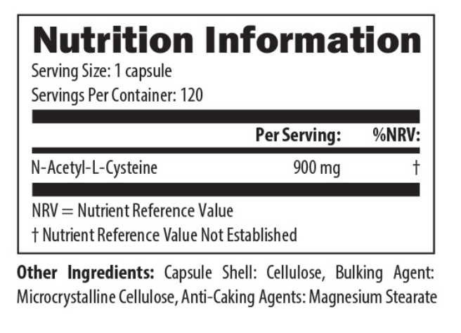 Designs For Health N Acetyl Cysteine 120's by Designs For Health