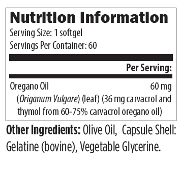 Designs For Health  Oil of Oregano 60's