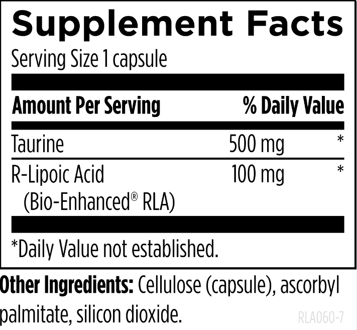 Designs For Health  Stabilized R-Lipoic Acid Supreme 60's