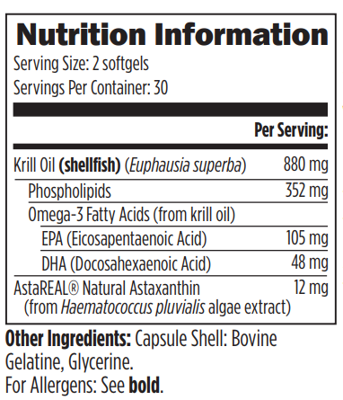 Designs For Health  XanthOmega Krill Oil 60's