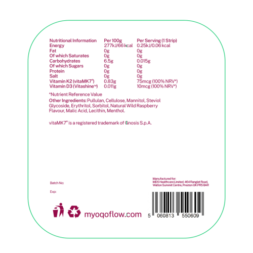 Diso D3+K2 Dissolvable Vitamin Strips 30's by Diso