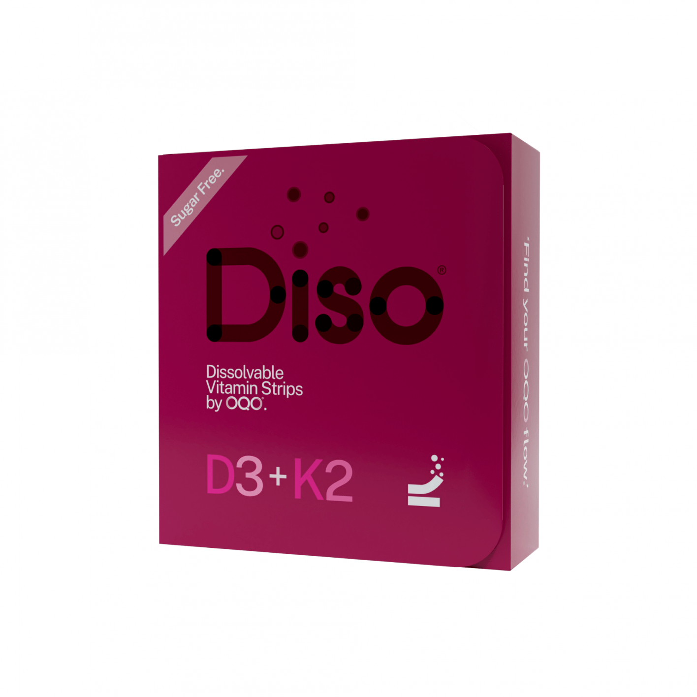 Diso D3+K2 Dissolvable Vitamin Strips 30's by Diso