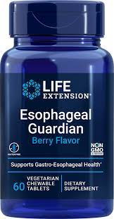 Esophageal Guardian, Natural Berry Flavour, 60 Chewable Tablets - Life Extension by Life Extension