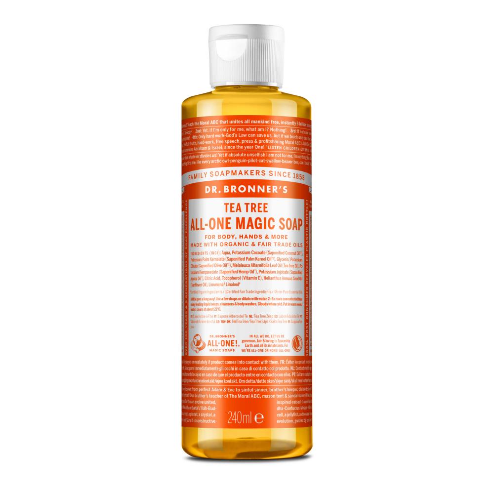 Dr Bronner's Magic Soaps  Tea Tree All-One Magic Soap 240ml