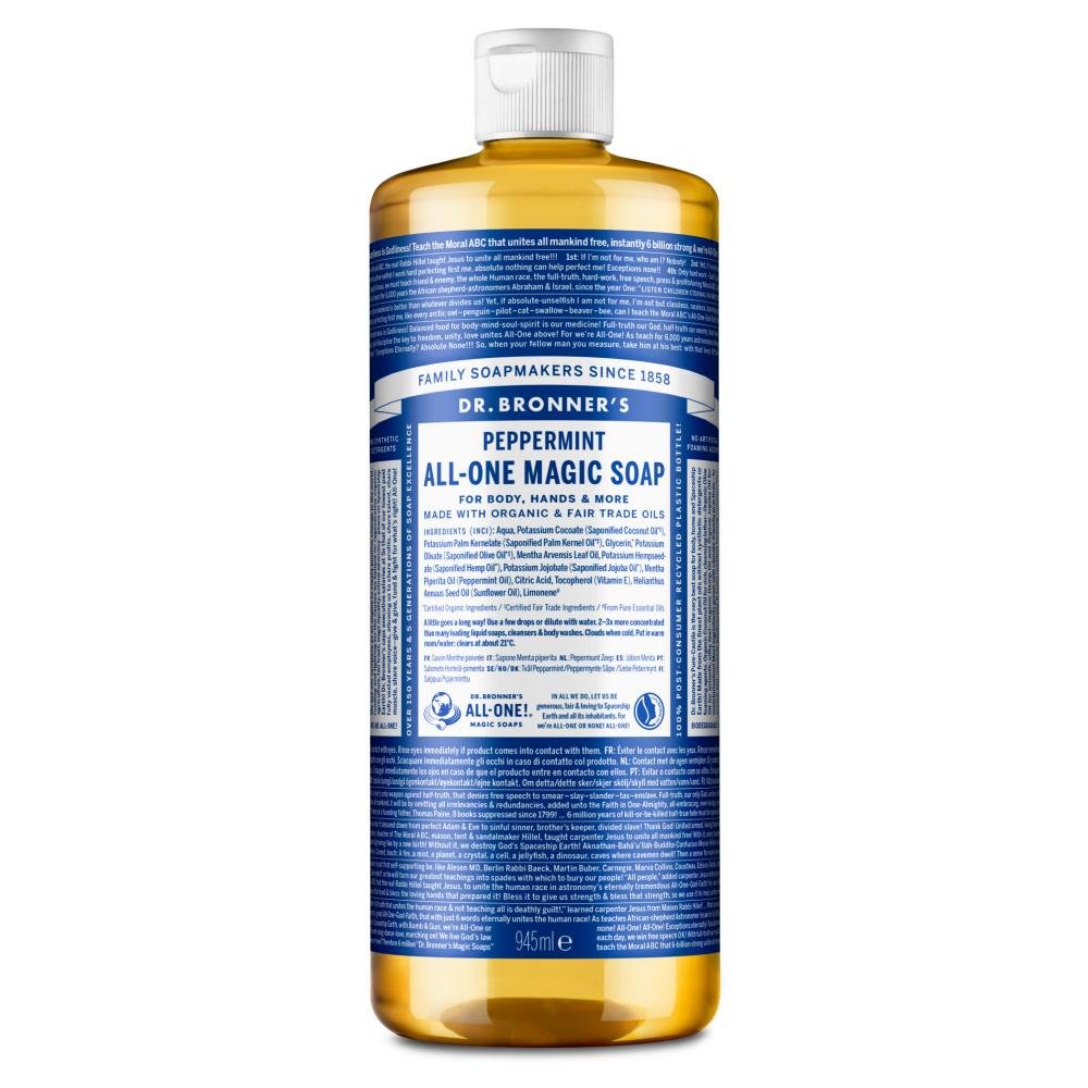 Dr Bronner's Magic Soaps Peppermint All - One Magic Soap 945ml by Dr Bronner's Magic Soaps
