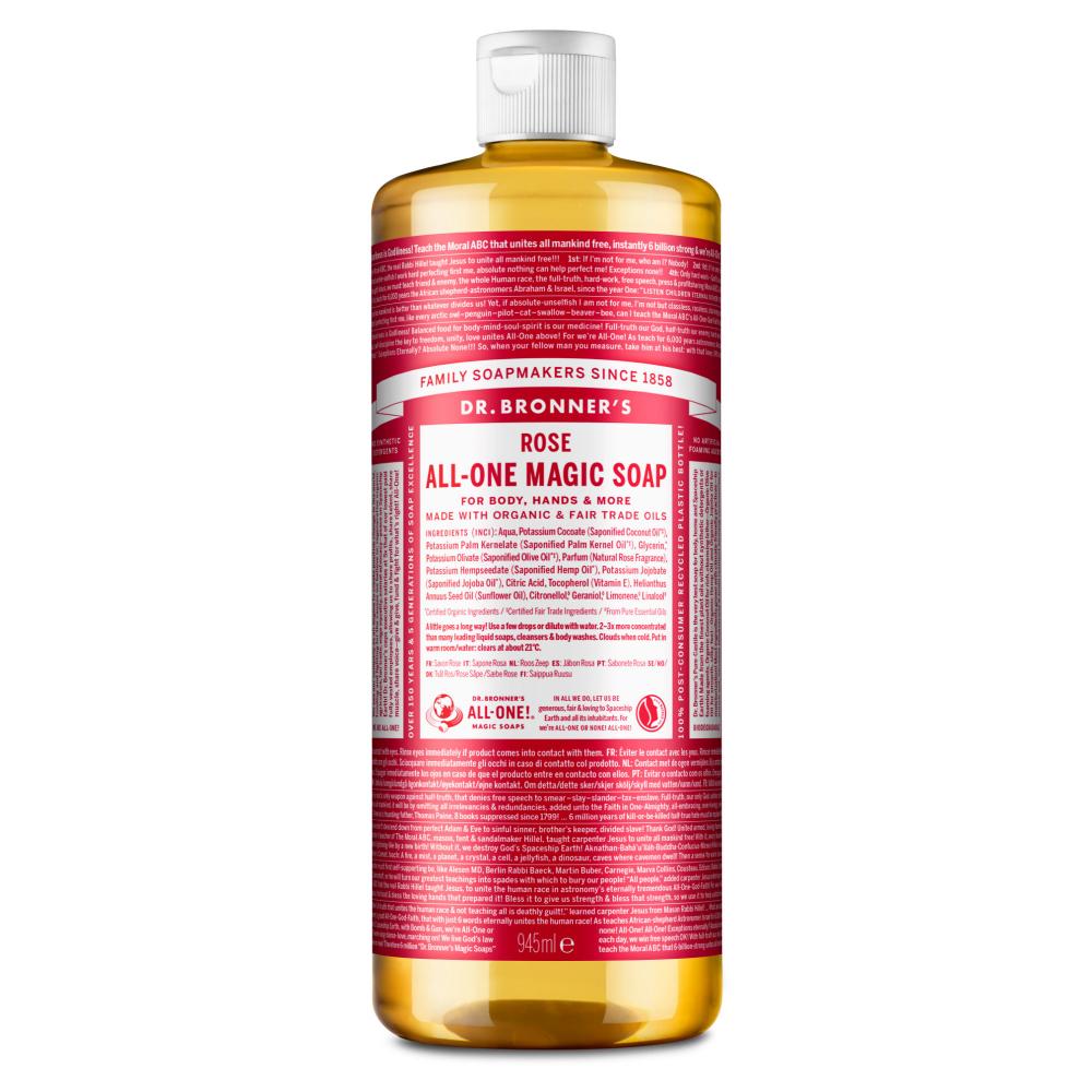 Dr Bronner's Magic Soaps  Rose All-One Magic Soap 945ml