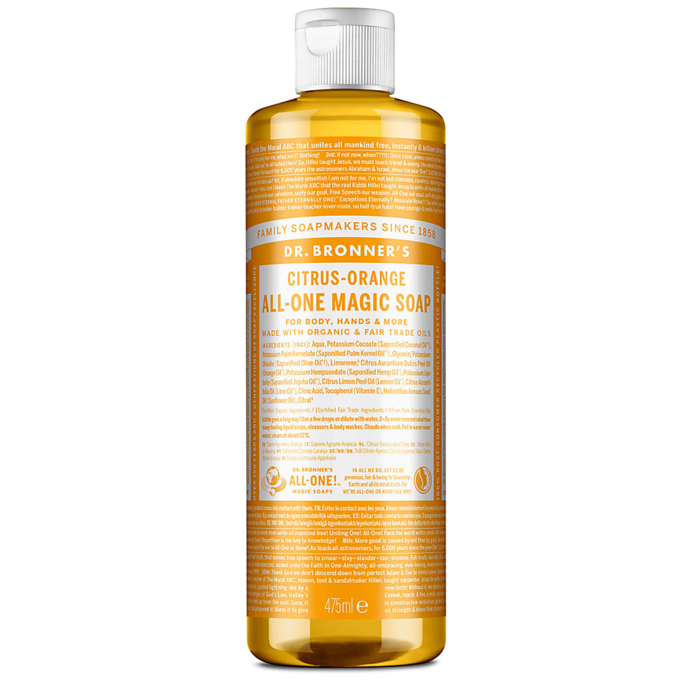 Dr Bronner's Magic Soaps  Citrus-Orange All-One Magic Soap 475ml