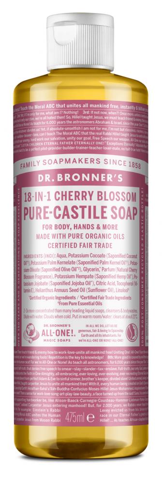 Dr Bronner's Magic Soaps  Cherry Blossom All-One Magic Soap 475ml